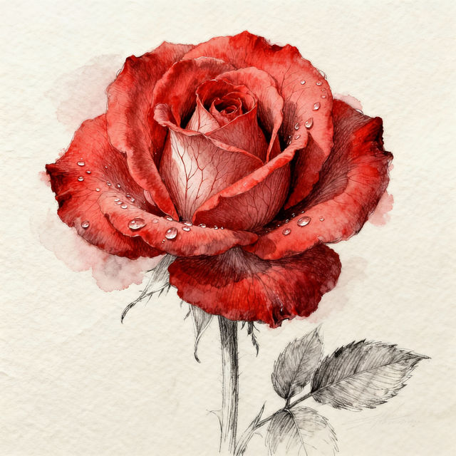 Rose Drawing Ideas - AI Generated Art gallery