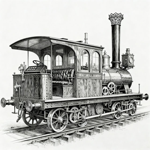 Train Car Drawings - AI Generated gallery