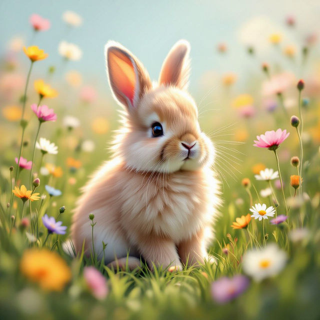 Bunnies Wallpaper - Made With AI gallery