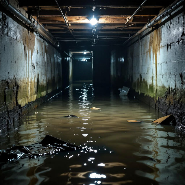 Flooded Basement Pictures - AI Generated gallery