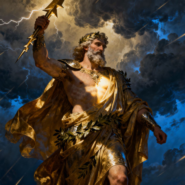 Zeus God Drawing - AI Generated Art gallery