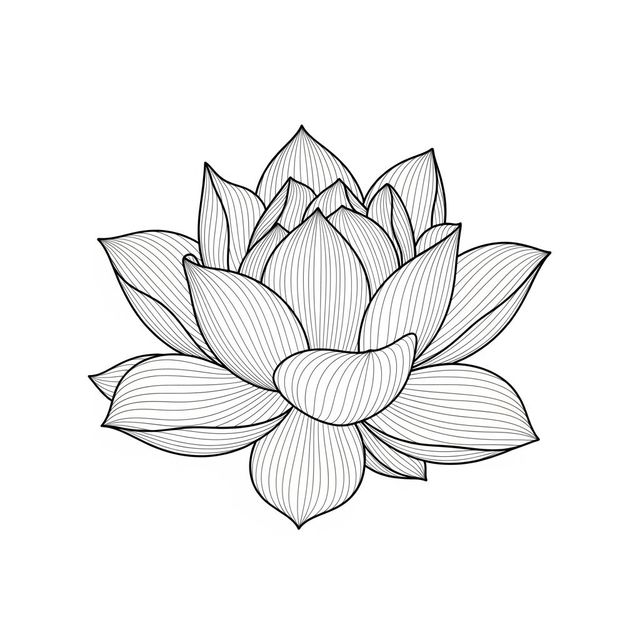 Explore AI-Generated Lotus Drawings gallery