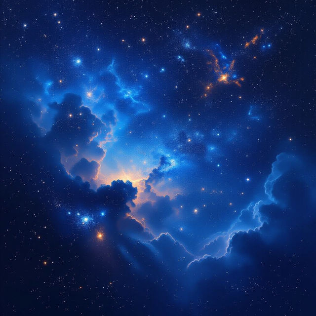 Blue Stars Wallpaper - Made With AI gallery