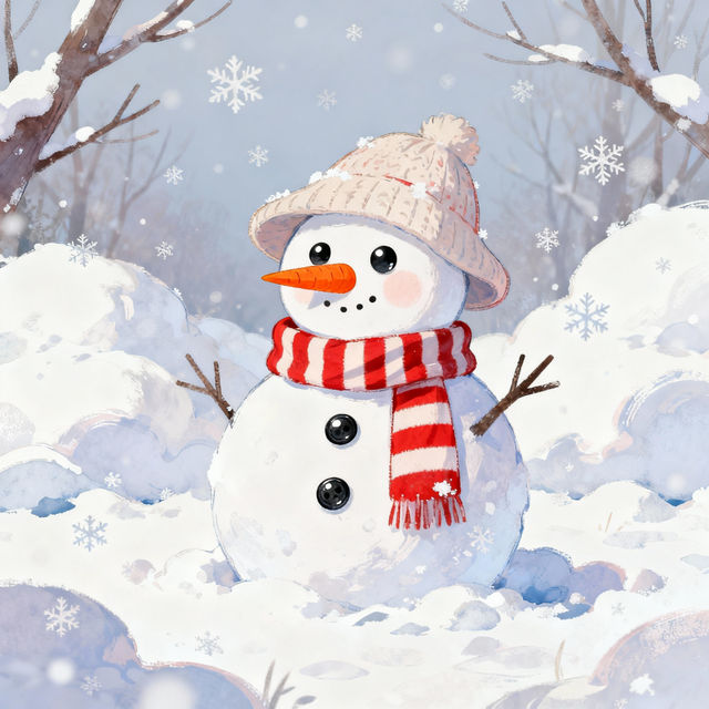 Snowman Drawing Ideas gallery