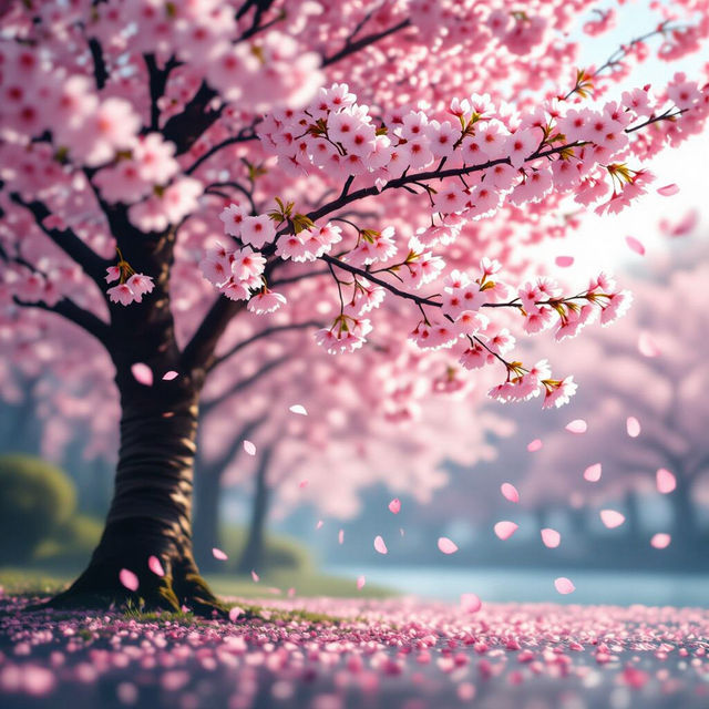 Cherry Blossom Art - Made With AI gallery