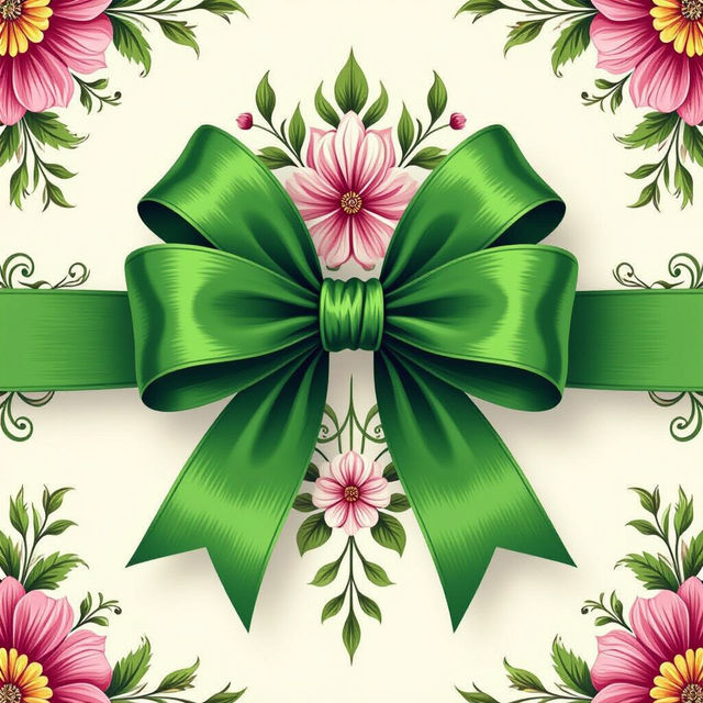 Green Bow Wallpapers - AI Generated gallery