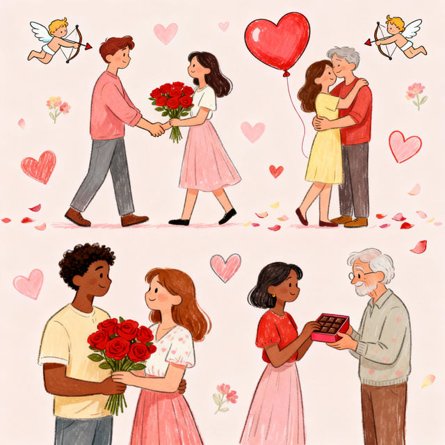 Happy Valentine's Day Drawings - AI Generated Art gallery