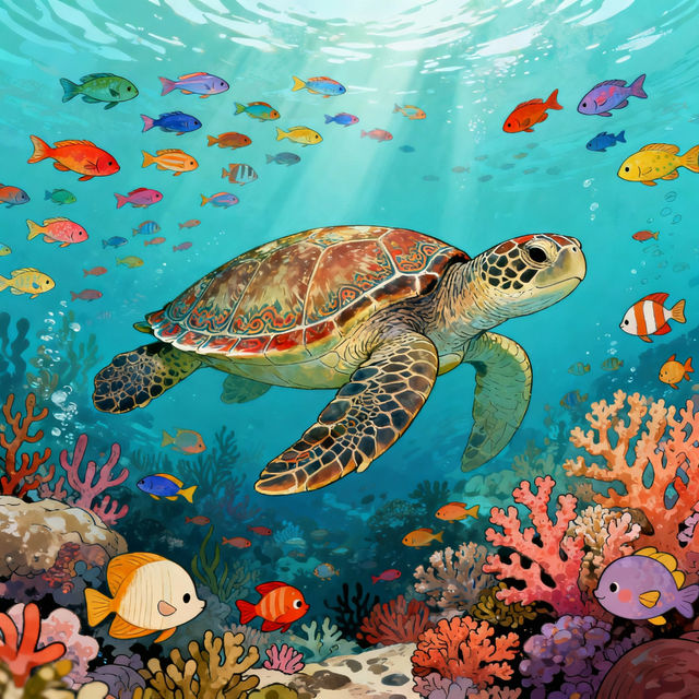 AI Turtle Drawings gallery