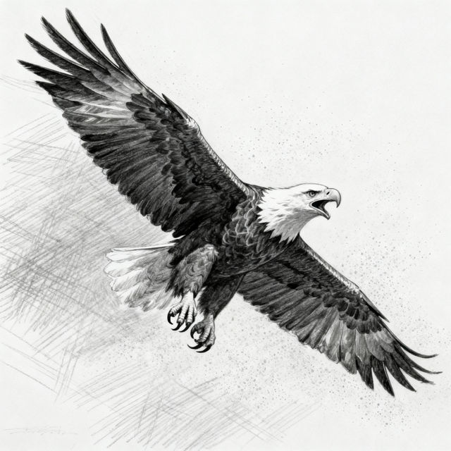 Drawing Of An Eagle - AI Generated Art gallery
