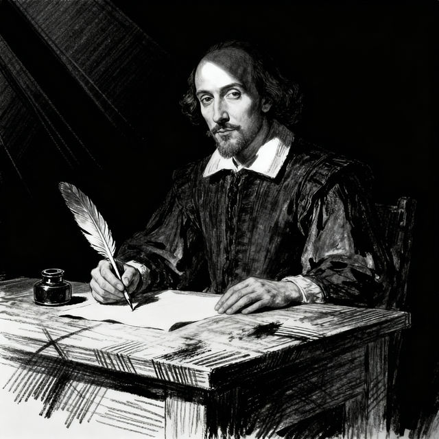 William Shakespeare Drawings - AI Generated gallery