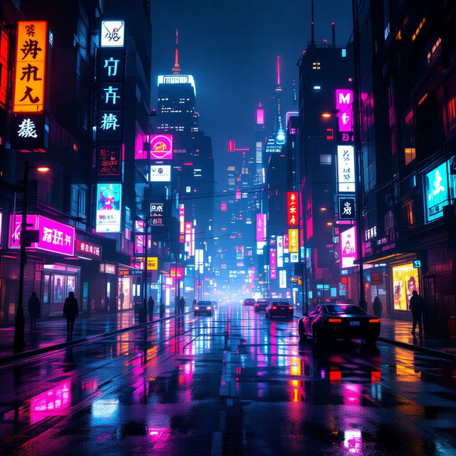 Neon Lights Wallpaper - Made With AI gallery