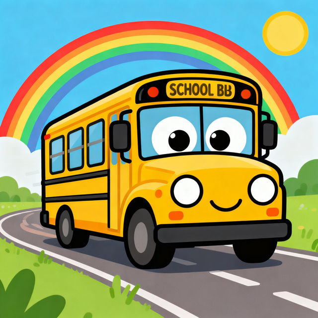 School Bus Clip Art - Made With AI gallery