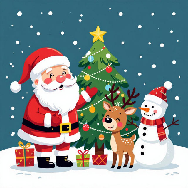 Cute Christmas Pictures to Draw gallery