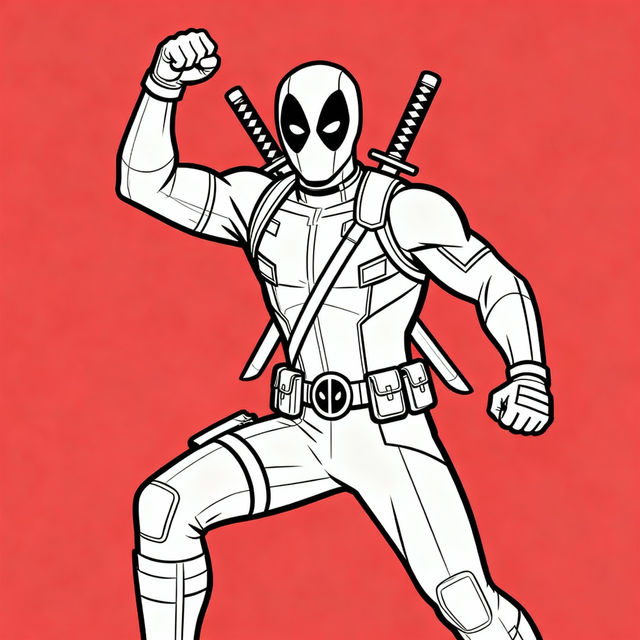Easy Deadpool Drawing gallery
