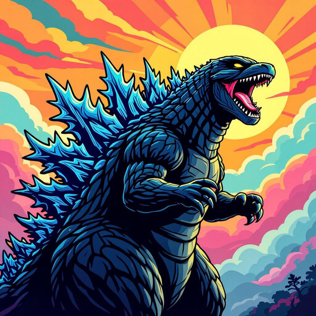 Godzilla Pictures To Color gallery