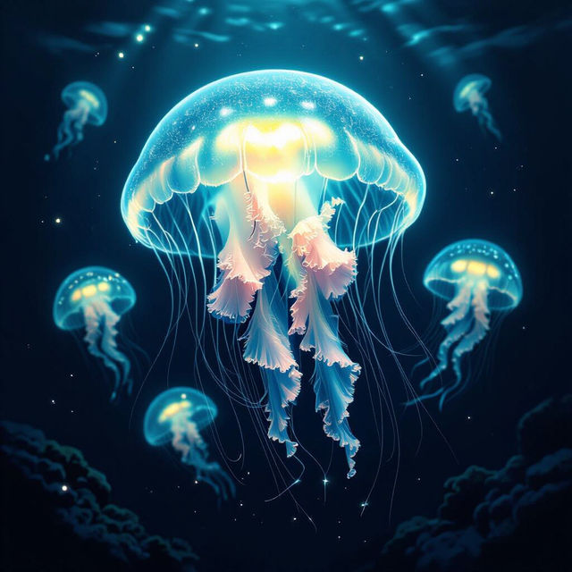 Jellyfish Art - Created With AI gallery