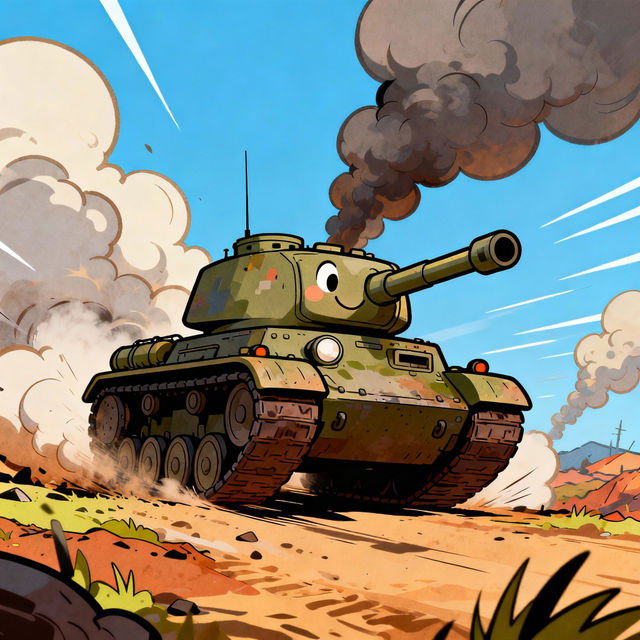 Cartoon Tank Drawings gallery