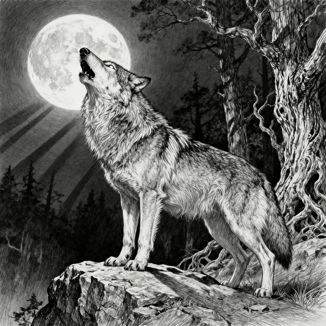Wolf Drawings gallery