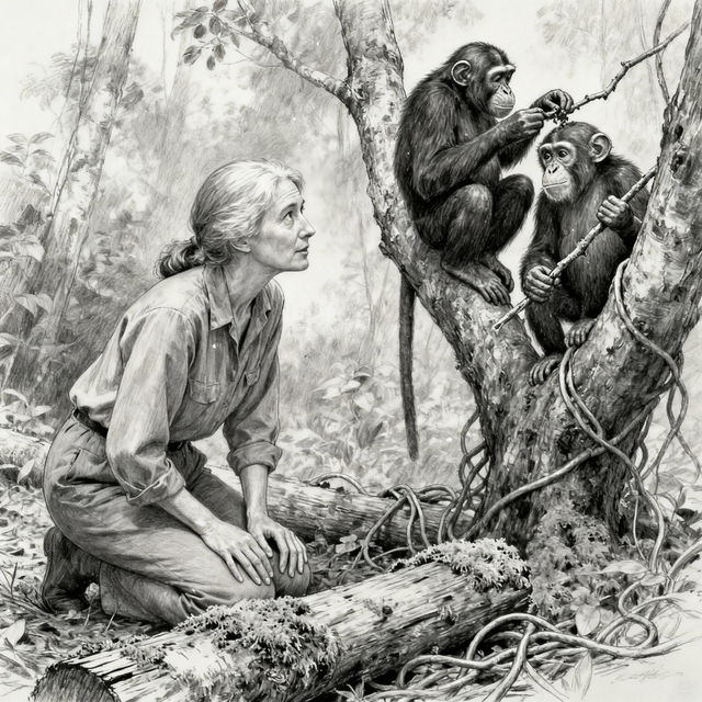 Jane Goodall Drawings - Made With AI gallery