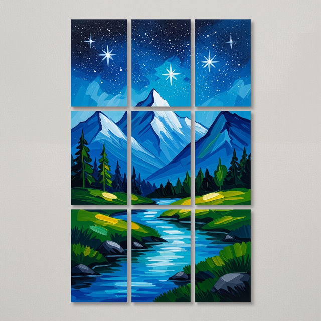 3 Piece Canvas Art - AI Generated gallery