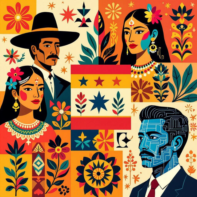 Hispanic Heritage Month Art Projects - Created with AI gallery