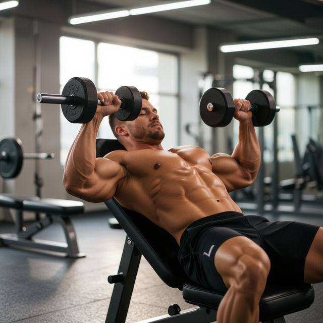 Dumbbell Chest Press Exercise Images gallery