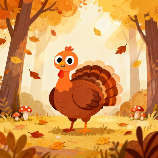 Easy Turkey Drawing - Cute AI Art gallery