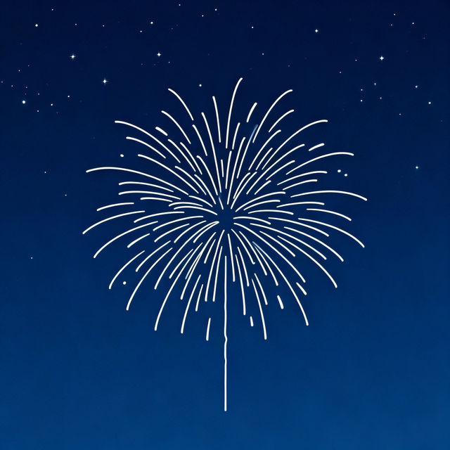 Simple Firework Drawings - Made With AI gallery