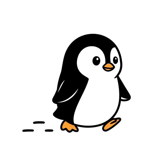 Easy Penguin Drawing Gallery gallery