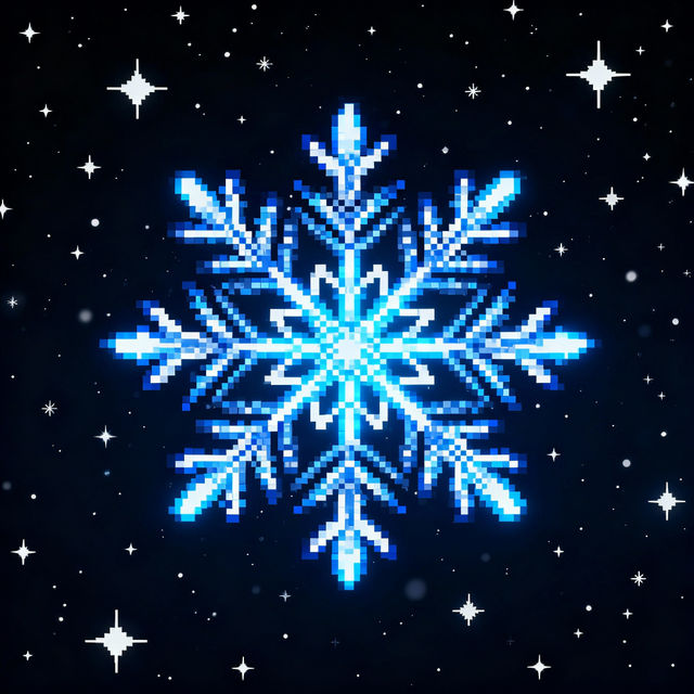 Snowflake Pixel Art gallery