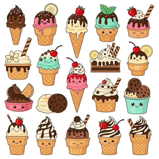 Generate Unique Ice Cream Clip Art gallery
