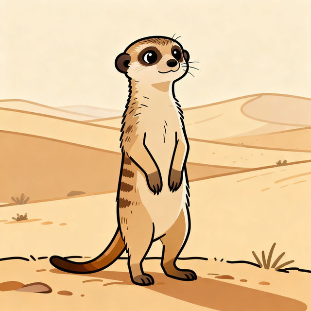 Meerkat Drawings - AI Generated Art gallery