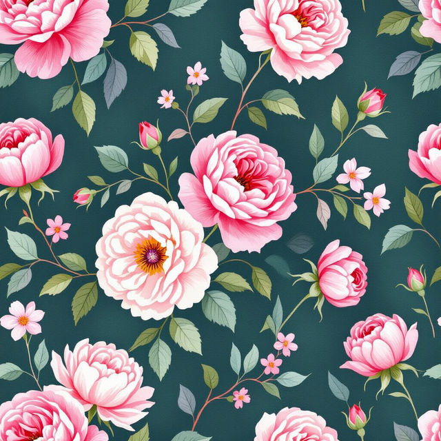 Floral Wallpaper For Walls - AI Generated gallery