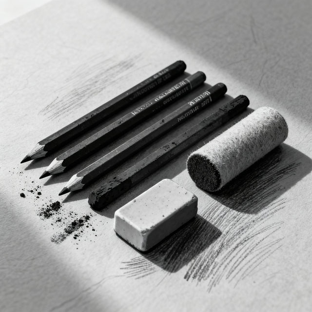 Charcoal Drawing Supplies gallery