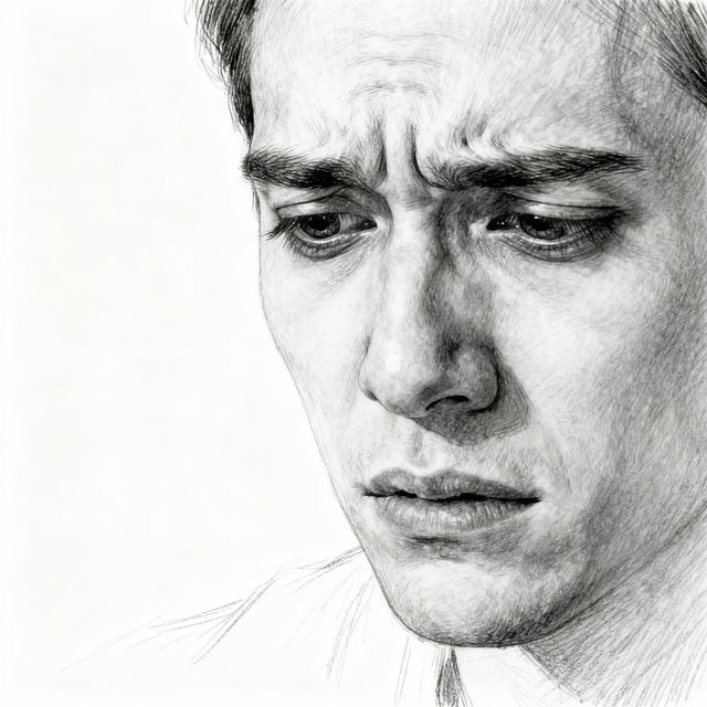 Worried Face Drawings - Created with AI gallery