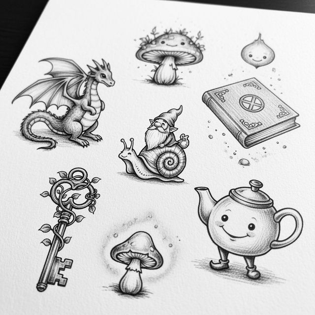 Explore Beautiful Small Drawings Created with AI gallery