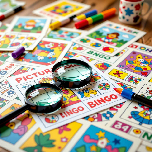 Picture Bingo Cards - Made With AI gallery