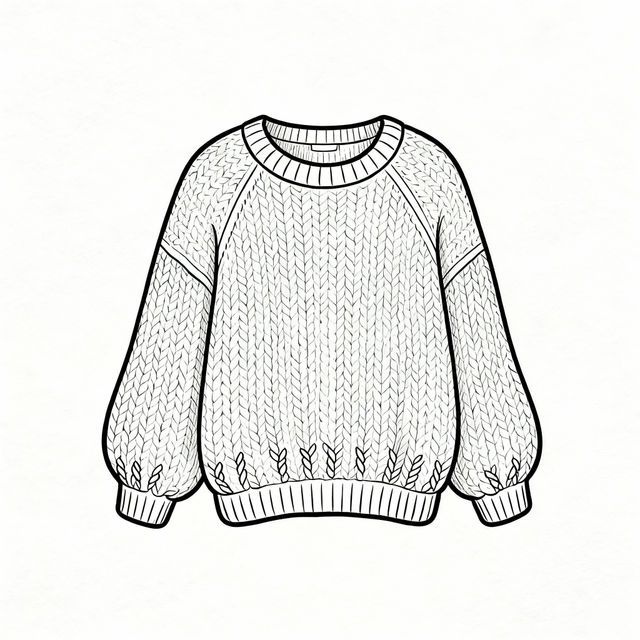 Sweater Drawing Easy gallery