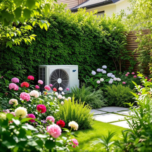 Landscaping Around Air Conditioner Pictures gallery