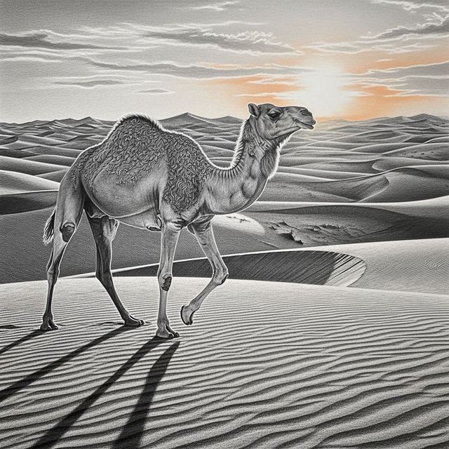 Explore Beautiful Camel Drawings gallery
