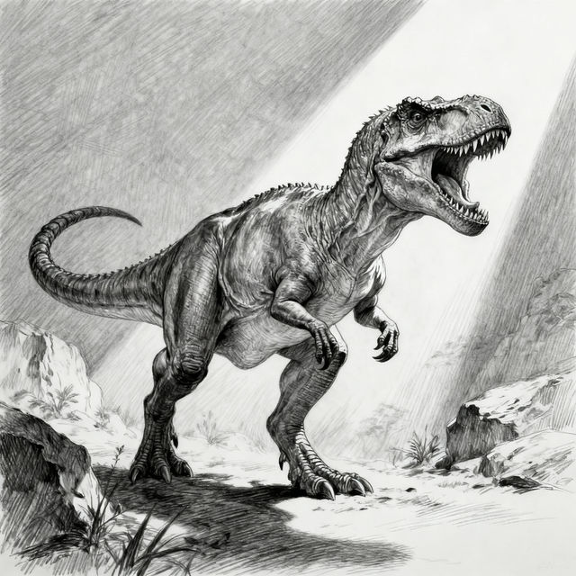 Drawing T-Rex - AI Art gallery