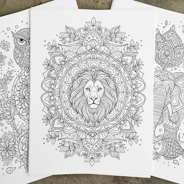 AI-Generated Pictures to Color gallery