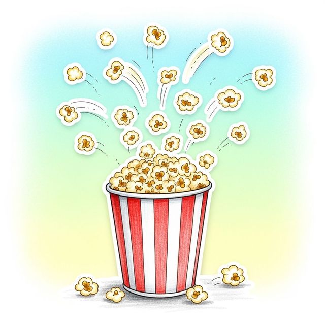 AI Popcorn Drawing Inspiration gallery