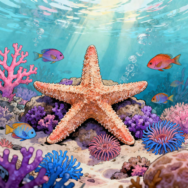 Drawing Starfish - AI Generated Art gallery