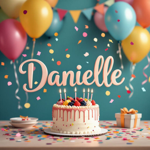 Happy Birthday Danielle Images - Made With AI gallery