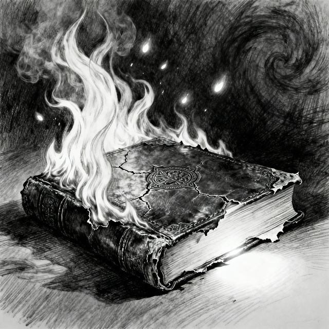 Burning Book Drawings gallery