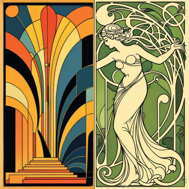 Difference Between Art Deco And Art Nouveau gallery