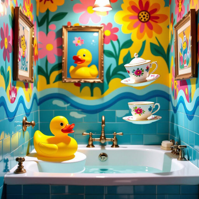 Quirky Bathroom Wall Art gallery