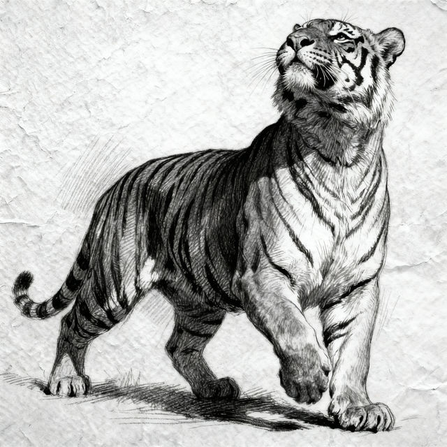 Sketch Tiger Drawings - Made With AI gallery