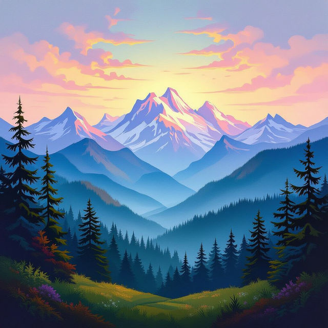 Cascadia Art Museum - AI Generated Art gallery